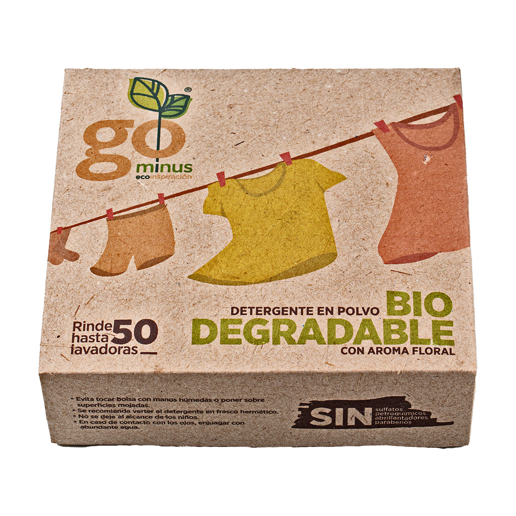 Detergente en polvo biodegradable vegano – Go Minus